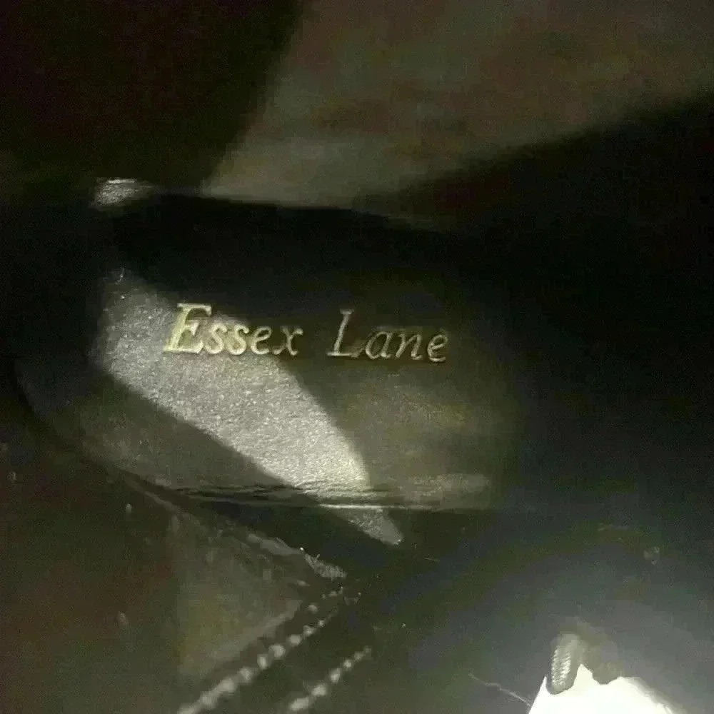 Essex Lane Macy Black Size 10 medium, Double Buckle Leather Upper - Picture 6 of 7
